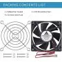 GDSTIME 80mm x 80mm x 25mm 12V Brushless DC Cooling Fan GDSTIME 80mm x 80mm x 25mm 12V Brushless DC Cooling Fan