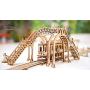 UGears Mechanical Town Series Tram Line Mechanical Wooden Model Kit 3D Puzzle Assembly