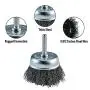 TILAX Wire Brush Wheel Cup Brush Set 6 Piece, Wire Brush for Drill 1/4 Inch Arbor 0.012 Inch Coarse Carbon Steel Crimped Wire Wheel for Cleaning Rust, Stripping and Abrasive, for Drill Attachment TILAX Wire Brush Wheel Cup Brush Set 6 Piece, Wire Brush for Drill 1/4 Inch Arbor 0.012 Inch Coarse Carbon Steel Crimped Wire Wheel for Cleaning Rust, Stripping and Abrasive, for Drill Attachment