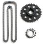 New Timing Chain Kit (2 Heavy Duty Metal Guide Rails & Bolts), Water Pump, & Oil Pump compatible with Toyota 2.4L Pickup 22RE 22REC 85-95