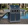 Kenmore Elite PG-40415S0LC-AM 4 Burner Outdoor Patio Gas BBQ Grill, Metallic Gun Metal