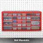 Storage Drawers-30 Compartment Organizer Desktop or Wall Mountable Container for Hardware, Parts, Craft Supplies, Beads, Jewelry, and More by Stalwart
