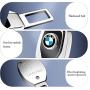 Seat Belt Extender, Metal Eat Belt Extender Suitable for Most Models, with Car Logo Plating Mirror Seat Belt Buckle (BMW)