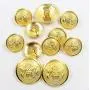 14 Pieces Metal Blazer Button Set - Eagle Badge - for Blazer, Suits, Sport Coat, Uniform, Jacket (Gold 15mm 20mm 14 Pieces Metal Blazer Button Set - Eagle Badge - for Blazer, Suits, Sport Coat, Uniform, Jacket (Gold 15mm 20mm