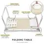 Cooper Mega Table - XXL Large Folding Table & Laptop Desk for Bed, Couch & Floor | Lap Desk for Laptop, Sofa Table, Bed Table for Laptop, Folding Desk (White Oak)