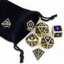 WUXINGMEILI Metal Game Dice Set with Metal Box for Role Playing Game