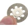 YEEZUGO 10 pcs Diamond Cutting Wheel Cut Off Discs Coated Rotary Tools W/Mandrel 22mm for Dremel