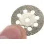 YEEZUGO 10 pcs Diamond Cutting Wheel Cut Off Discs Coated Rotary Tools W/Mandrel 22mm for Dremel