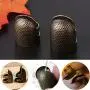 4 Pieces Sewing Thimble, Metal Copper Sewing Thimble Finger Protector Adjustable Finger Shield Ring Fingertip Thimble Sewing Quilting Craft Accessories DIY Sewing Tools(2 Small + 2 Medium) 4 Pieces Sewing Thimble, Metal Copper Sewing Thimble Finger Protector Adjustable Finger Shield Ring Fingertip Thimble Sewing Quilting Craft Accessories DIY Sewing Tools(2 Small + 2 Medium)