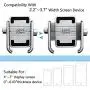 vicelecus Motorcycle Phone Mount, Adjustable Anti Shake Metal Bike Phone Holder for iPhone X/8/7/6 Plus Samsung Galaxy S9/S8/S7/S6 GPS, Holds Devices up to 3.7'' Width (Silver) vicelecus Motorcycle Phone Mount, Adjustable Anti Shake Metal Bike Phone Holder for iPhone X/8/7/6 Plus Samsung Galaxy S9/S8/S7/S6 GPS, Holds Devices up to 3.7'' Width (Silver)