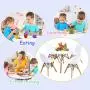 Costzon Kids Table and Chair Set, Kids Mid-Century Modern Style Table Set for Toddler Children, Kids Dining Table and Chair Set, 5-Piece Set (White, Table & 4 Chairs) Costzon Kids Table and Chair Set, Kids Mid-Century Modern Style Table Set for Toddler Children, Kids Dining Table and Chair Set, 5-Piece Set (White, Table & 4 Chairs)