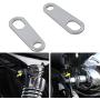 Unlimited Rider 2PCS Chrome Steel Motorcycle Indicator Rear Turn Signal Relocation Bracket Light Lamp Holder Shock Brackets for Harley Racer Bobber Chopper Old School Cafe Racer