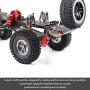 sjlerst Aluminium Alloy RC Car Front Bumper, Durable RC Bumper, RC Model Part for Axial SCX10 1/10 Remote Control Crawler