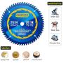 OVERPEAK 7-1/4inch Circular Saw Blade 60 Tooth Non-Ferrous Metal Cutting Saw Blades with 5/8-Inch Arbor and PermaShield Coating