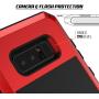 Galaxy Note 8 Metal Case, Heavy Duty Military Grade Armor Cover [Shock Proof] Hybrid Full Body Hard Aluminum & TPU Design [Non Slip] W/Prime Drop Protection for Samsung Galaxy Note 8 [Red]