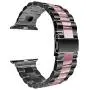 Seinit Stainless Steel Watch Band Replacement Strap Compatible with Apple Watch Series 6/5/4/3/2/1 44mm/42mm, Black/Rose Gold Seinit Stainless Steel Watch Band Replacement Strap Compatible with Apple Watch Series 6/5/4/3/2/1 44mm/42mm, Black/Rose Gold