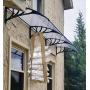 MCombo 40''×120'' Window Awning Outdoor Polycarbonate Front Door Patio Cover Garden Canopy 6055-4012 (Dark Brown)