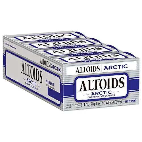 ALTOIDS Arctic Peppermint Mints, 1.2-Ounce Tin (Pack of 8) ALTOIDS Arctic Peppermint Mints, 1.2-Ounce Tin (Pack of 8)