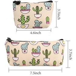 SUBANG 6 Pieces Pencil Case Pencil Bag Canvas Pencil Case Makeup Bag Cosmetic Bag