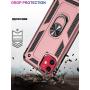 iPhone 11 Case,15ft Drop Tested,LUMARKE Military Grade Shockproof Dual Layer Plastic TPU Cover with Metal Kickstand Protective Phone Case for iPhone 11 6.1 inch 2019 Brass