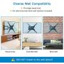 Full Motion TV Wall Mount Bracket Articulating Arms Swivels Tilts Extension Rotation for Most 13-55 Inch LED LCD Flat Curved Screen TVs, Max VESA 400x400mm up to 66lbs by Pipishell