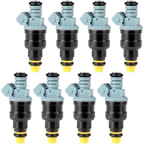 ECCPP 8pcs Fuel Injectors fit Jeep Grand Cherokee,Chevy Camaro/Caprice/Corvette/Impala,Dodge B2500/Dakota/Ram 1500 2500 Van/Ram 3500,Ford Crown Victoria/Excursion/F F-250 F-350 Super Duty/Mustang