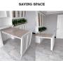 uyoyous 50 Inch Aluminum Full Extension Table Slide with 2 Silent Wheels Equalizer Slides Hardware 160 LB Capacity Heavy Duty Metal Cabinet Sliding Rails for Concealed Table Desk Kitchen Countertop