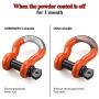 LIBERRWAY Shackles 3/4'' (2 Pack) D Ring Shackle Rugged Off Road Shackles 28.5 Ton (57,000 lbs) Maximum Break Strength with 7/8 Pin Heavy Duty D Ring for Vehicle Recovery, Orange