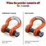 LIBERRWAY Shackles 3/4'' (2 Pack) D Ring Shackle Rugged Off Road Shackles 28.5 Ton (57,000 lbs) Maximum Break Strength with 7/8 Pin Heavy Duty D Ring for Vehicle Recovery, Orange LIBERRWAY Shackles 3/4'' (2 Pack) D Ring Shackle Rugged Off Road Shackles 28.5 Ton (57,000 lbs) Maximum Break Strength with 7/8 Pin Heavy Duty D Ring for Vehicle Recovery, Orange