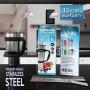 Extra Long Stainless Steel Metal Straws - Fits Yeti, RTIC, SIC, Ozark Trail Tumblers, Set of 6 (6mm, 8mm, 10mm wide) with 6 Soft Silicon Tips & 2 Free Cleaning Brushes (Silver)