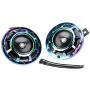 Car Horn 12v Loud Super tone,Waterproof Electric Horn Metal Twin Horn Kit with Protective Grill