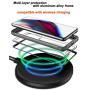 Schnail Saviour Series Samsung Galaxy S20 Ultra Clear Case, [Metal Frame Bumper] [Military Grade Drop Tested] [Slim Fit] Protective Rugged Cover (Gray+Iridescent)