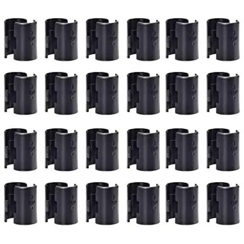 Wire Shelf Clips,36 Pairs 72 Pack,Wire Shelving Shelf Lock Clips for 1'' Diameter Post Shelving Sleeves,Plastic Shelving Split Sleeves