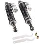 Mallofusa Pair Motorcycle 15 3/4 Inch 400mm Rear Air Shock Absorbers for 150cc~750cc Karting Scooter ATV Yamaha Suzuki Honda Kawasaki