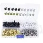 ARTCXC 1Box(400pcs) 4Colors 8mm Metal Brads Paper Fastener Brads for Scrapbooking Crafts Making DIY Art - Black,White,Goldren,Silver,Each Color 100Pcs ARTCXC 1Box(400pcs) 4Colors 8mm Metal Brads Paper Fastener Brads for Scrapbooking Crafts Making DIY Art - Black,White,Goldren,Silver,Each Color 100Pcs