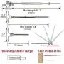 Muzata 4 Pairs Stainless Steel Cable Railing Kit Systems Fit 1/8'' Wire Rope,Angle 180° Adjustable Swage Toggle Turnbuckle Tensioner and End fititing,T316 Marine Grade,CK07,Series CA1 CD1 CS1 Muzata 4 Pairs Stainless Steel Cable Railing Kit Systems Fit 1/8'' Wire Rope,Angle 180° Adjustable Swage Toggle Turnbuckle Tensioner and End fititing,T316 Marine Grade,CK07,Series CA1 CD1 CS1