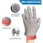 Schwer Highest Level Cut Resistant Stainless Steel Metal Mesh Chainmail Glove for Meat Cutting Butcher Glove