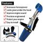 BLACKHORSE-RACING 4'' Cold Air Intake System Kit with Heat Shield Filter Compatible with Chevy GMC 1999 2000 2001 2002 2003 2004 2005 2006 V8 4.8L/5.3L/6.0L(Blue)