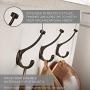 Franklin Brass FBSCRH5-TDG-C Double Scroll Hook Assembly, 5-Pack, Gunmetal, 5 Count