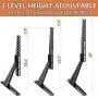 Hemudu Universal Table Top TV Stand Base VESA Pedestal Mount for 27 inch to 55 inch TVs with Cable Management and Height Adjustment,Holds up to 125lbs Hemudu Universal Table Top TV Stand Base VESA Pedestal Mount for 27 inch to 55 inch TVs with Cable Management and Height Adjustment,Holds up to 125lbs