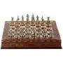 GiftHome Medieval British Army Metal Chess Set for Adults, Handmade Pieces and Natural Solid Wooden Chess Board with Pearl Design Around Board and Storage Inside King 2,75 inc GiftHome Medieval British Army Metal Chess Set for Adults, Handmade Pieces and Natural Solid Wooden Chess Board with Pearl Design Around Board and Storage Inside King 2,75 inc