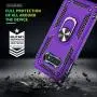 Galaxy S10E Case with HD Screen Protector, Gritup Military Grade 15ft. Drop Tested Cover with Magnetic Ring Kickstand Compatible with Car Mount Holder, Phone Case for Samsung Galaxy S10E Purple