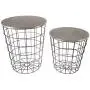Lavish Home (Gray) Nesting End Tables with Storage Lavish Home (Gray) Nesting End Tables with Storage