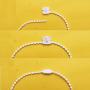 White Plastic Chain Connector for Beaded Chain for Roller Shades and Vertical Blinds (pack of 10) (chain not included)