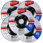 Makita 5 Pack - 4.5'' Grinding Wheel For Grinders - Aggressive Grinding For Metal - 4-1/2 x 1/4 x 7/8-Inch