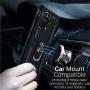 CoverON Metal Ring Kickstand Resistor Series Car Mount Compatible Phone Shockproof Cover for Samsung Galaxy S10 Lite Case/Galaxy A91 Case - Navy Blue