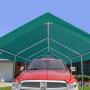 Peaktop Outdoor 10 x 20 ft Upgraded Heavy Duty Carport Car Canopy Portable Garage Tent Boat Shelter with Reinforced Triangular Beams and 4 Weight Bags,Green Peaktop Outdoor 10 x 20 ft Upgraded Heavy Duty Carport Car Canopy Portable Garage Tent Boat Shelter with Reinforced Triangular Beams and 4 Weight Bags,Green