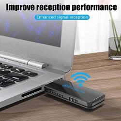 Blueshadow USB WiFi Adapter - Dual Band 2.4G/5G Mini Wi-fi ac Wireless Network Card Dongle with High Gain Antenna for Desktop PC Support Windows XP Vista/7/8/8.1/10 (3) (Large, USB WiFi Adapter 1300M)