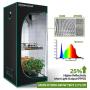 MARS HYDRO Grow Tent Kit Complete 2.3x2.3ft TS1000W LED Grow Light Dimmable Full Specturm Indoor Grow Tent Complete System, 27''x27''x63'' Hydroponics Grow Tent Kit 1680D with 4” Ventilation Kit