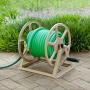 Liberty Garden 709 Steel Wall/Floor Mounted Hose Reel, Holds 200-Feet of 5/8-Inch Hose - Tan